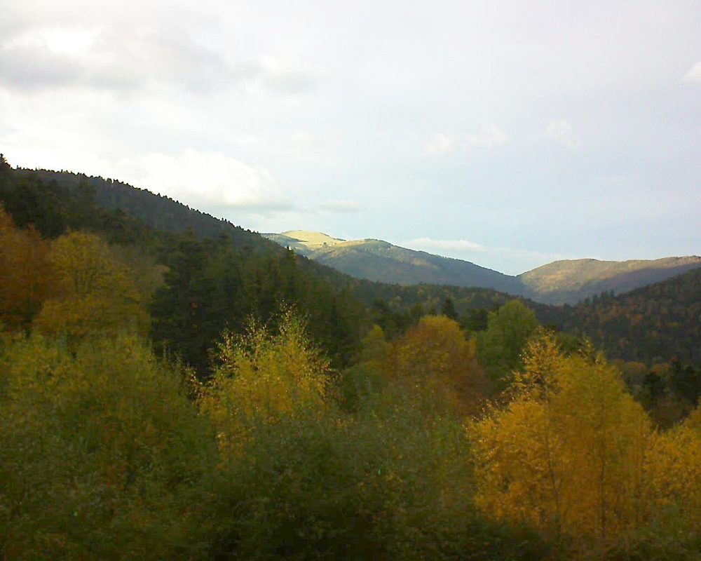Le petit ballon vu depuis le Domaine Langmatt à Murbach le 06.11.2018 à 16:00 Le petit ballon (Alsace, Vosges) le 06.11.2018 à 16:00