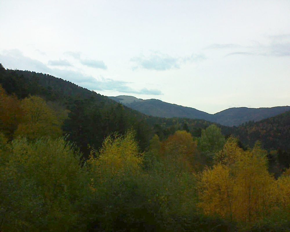 Le petit ballon vu depuis le Domaine Langmatt à Murbach le 06.11.2018 à 16:45 Le petit ballon (Alsace, Vosges) le 06.11.2018 à 16:45