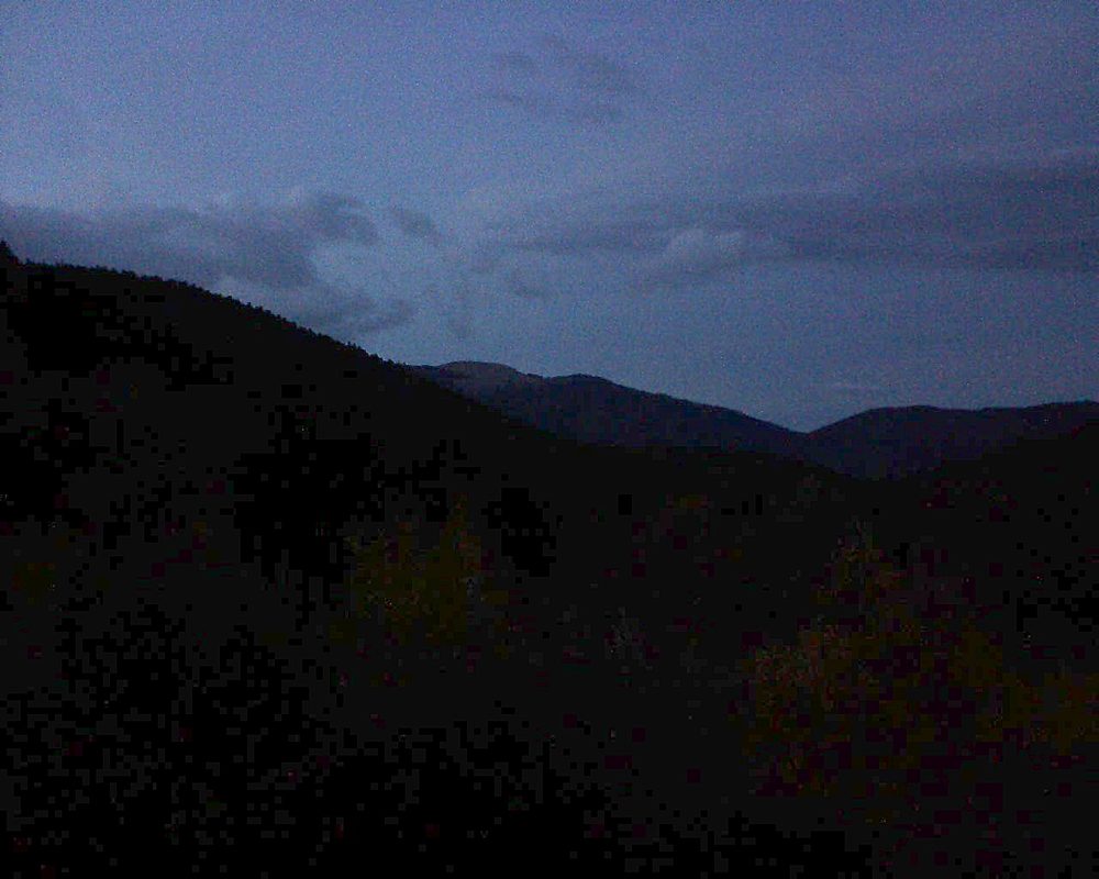 Le petit ballon vu depuis le Domaine Langmatt à Murbach le 06.11.2018 à 17:30 Le petit ballon (Alsace, Vosges) le 06.11.2018 à 17:30