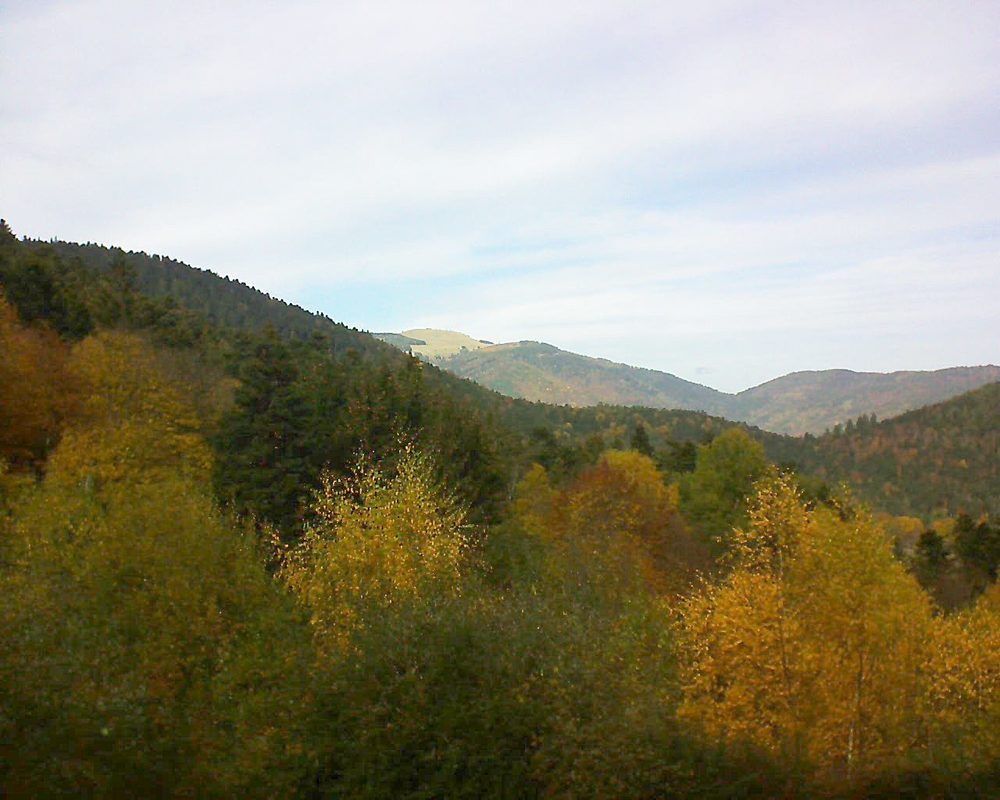 Le petit ballon vu depuis le Domaine Langmatt à Murbach le 07.11.2018 à 13:00 Le petit ballon (Alsace, Vosges) le 07.11.2018 à 13:00