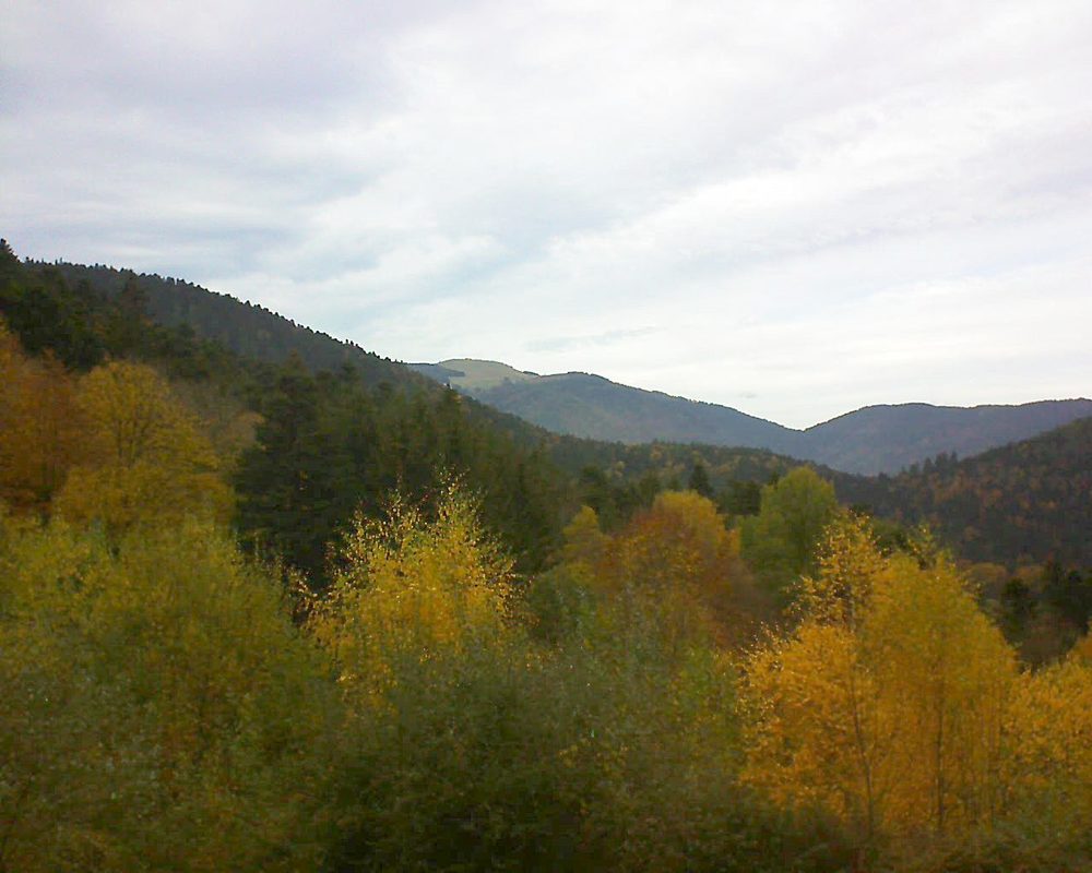 Le petit ballon vu depuis le Domaine Langmatt à Murbach le 07.11.2018 à 13:45 Le petit ballon (Alsace, Vosges) le 07.11.2018 à 13:45
