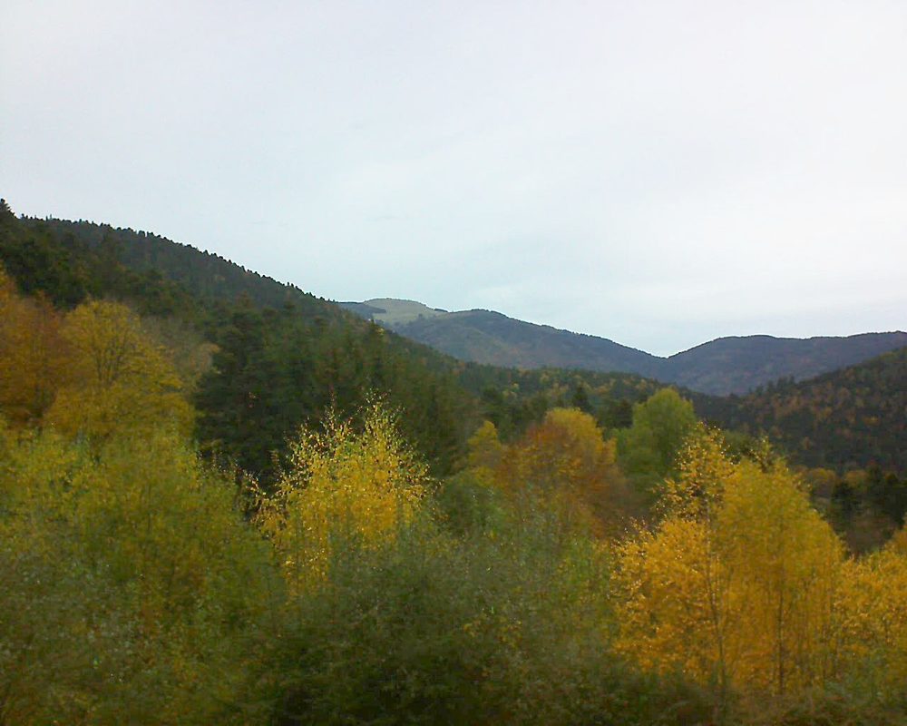 Le petit ballon vu depuis le Domaine Langmatt à Murbach le 07.11.2018 à 15:00 Le petit ballon (Alsace, Vosges) le 07.11.2018 à 15:00