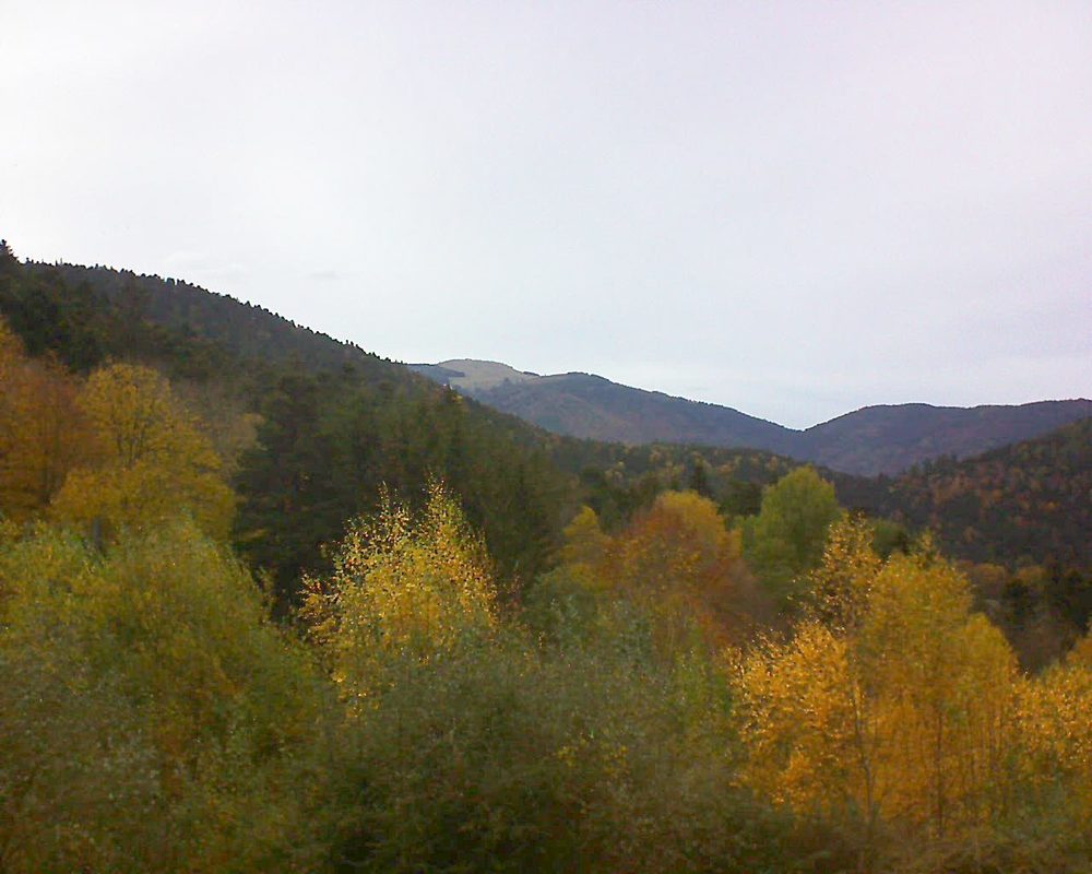 Le petit ballon vu depuis le Domaine Langmatt à Murbach le 07.11.2018 à 15:30 Le petit ballon (Alsace, Vosges) le 07.11.2018 à 15:30