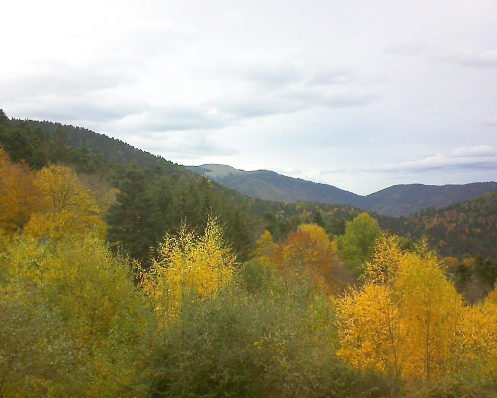 Le petit ballon vu depuis le Domaine Langmatt à Murbach le 07.11.2018 à 16:00 Le petit ballon (Alsace, Vosges) le 07.11.2018 à 16:00