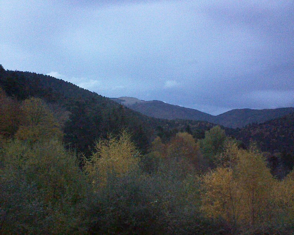 Le petit ballon vu depuis le Domaine Langmatt à Murbach le 07.11.2018 à 17:15 Le petit ballon (Alsace, Vosges) le 07.11.2018 à 17:15