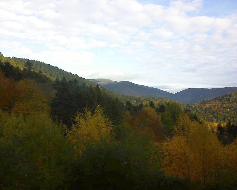 Le petit ballon vu depuis le Domaine Langmatt à Murbach le 08.11.2018 à 09:15 Le petit ballon (Alsace, Vosges) le 08.11.2018 à 09:15
