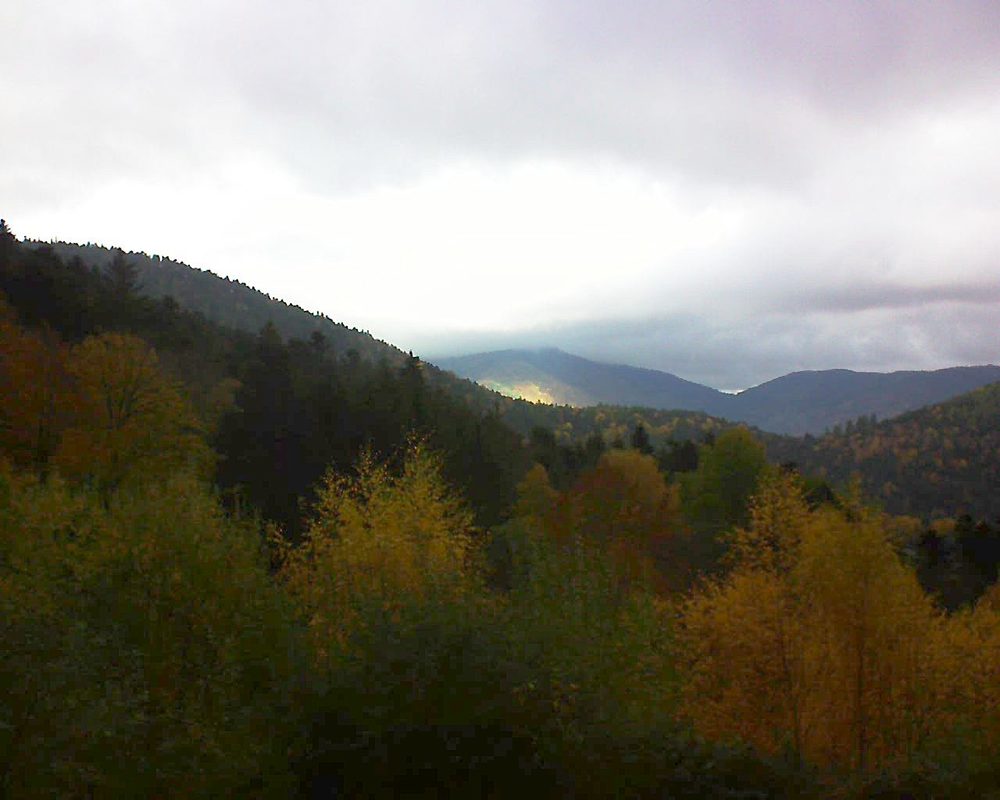 Le petit ballon vu depuis le Domaine Langmatt à Murbach le 08.11.2018 à 11:30 Le petit ballon (Alsace, Vosges) le 08.11.2018 à 11:30