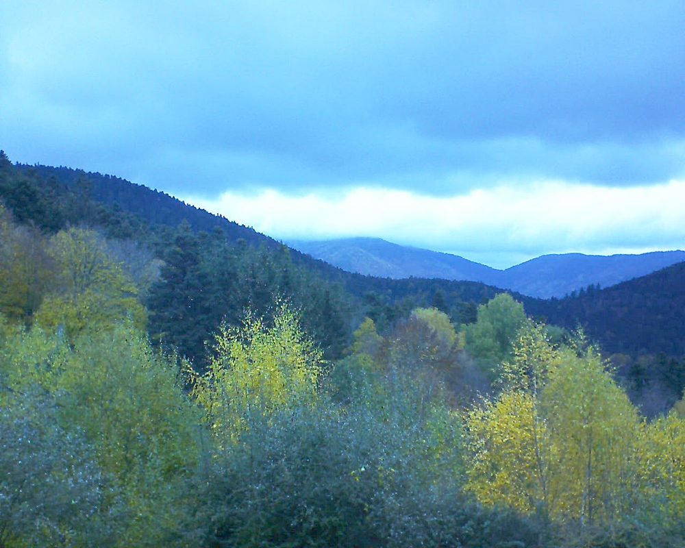Le petit ballon vu depuis le Domaine Langmatt à Murbach le 08.11.2018 à 12:00 Le petit ballon (Alsace, Vosges) le 08.11.2018 à 12:00