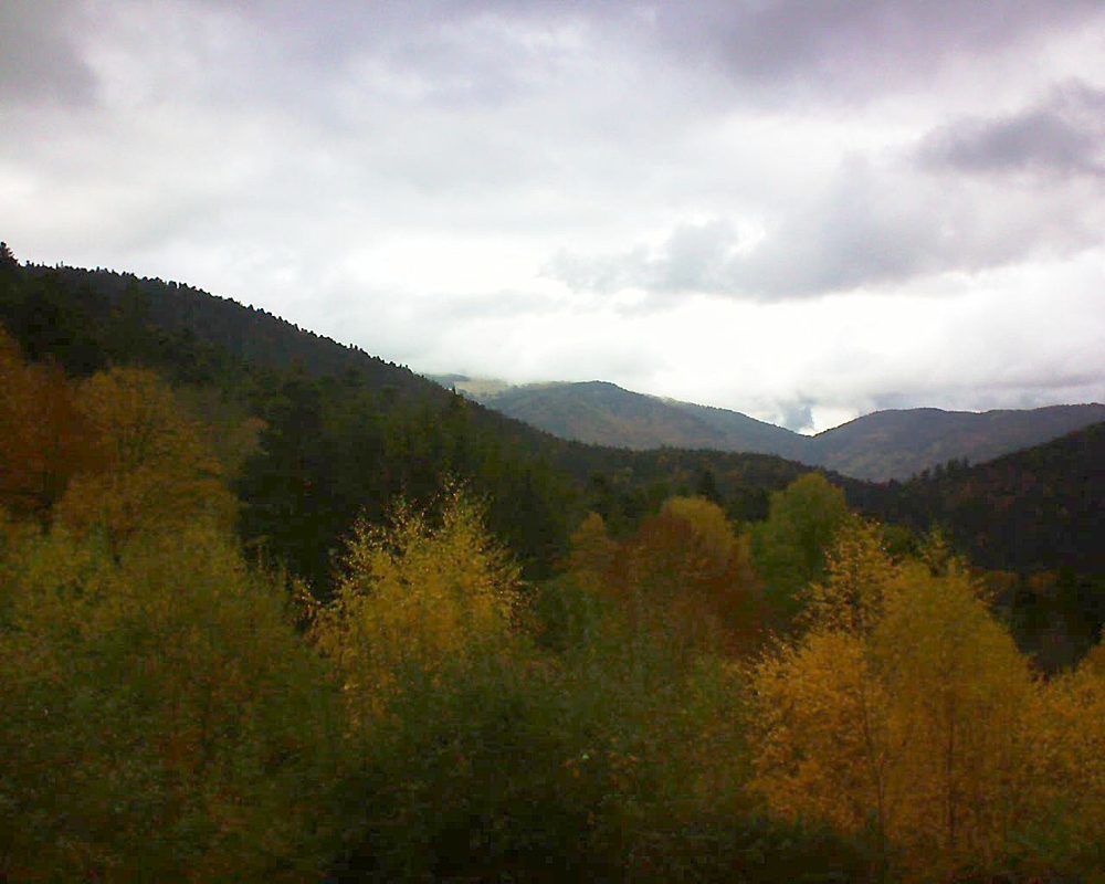 Le petit ballon vu depuis le Domaine Langmatt à Murbach le 08.11.2018 à 12:30 Le petit ballon (Alsace, Vosges) le 08.11.2018 à 12:30