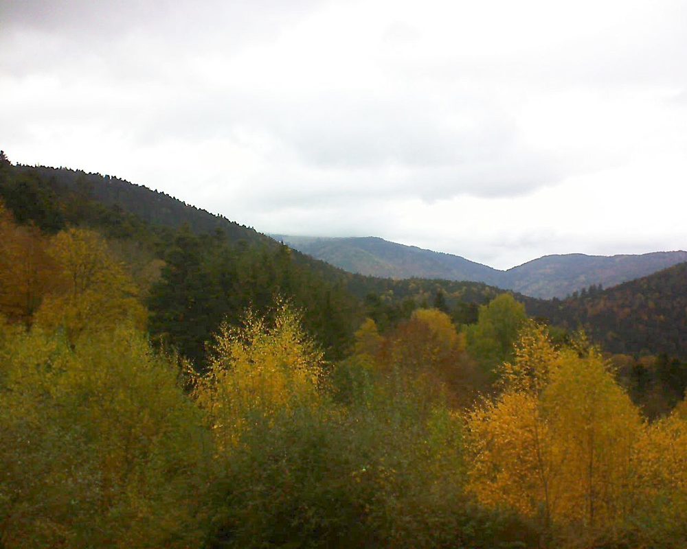 Le petit ballon vu depuis le Domaine Langmatt à Murbach le 08.11.2018 à 13:00 Le petit ballon (Alsace, Vosges) le 08.11.2018 à 13:00