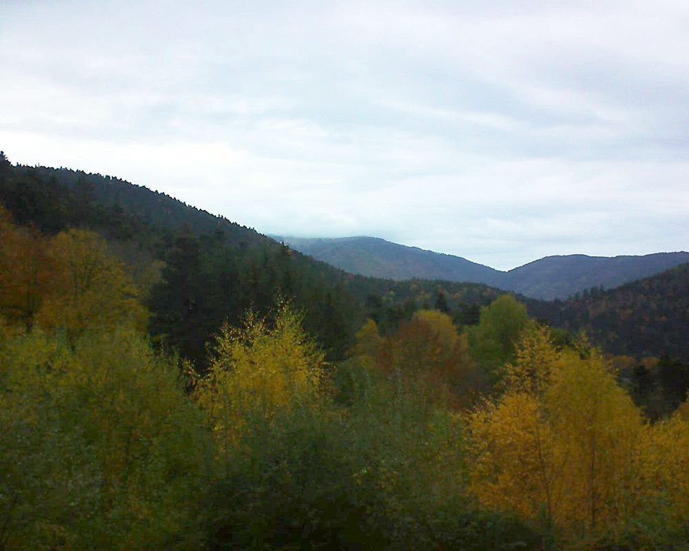 Le petit ballon vu depuis le Domaine Langmatt à Murbach le 08.11.2018 à 16:30 Le petit ballon (Alsace, Vosges) le 08.11.2018 à 16:30