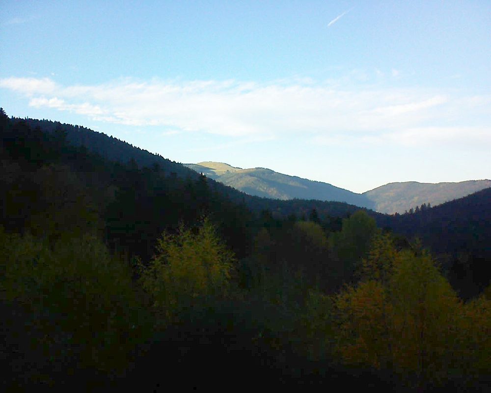 Le petit ballon vu depuis le Domaine Langmatt à Murbach le 09.11.2018 à 16:00 Le petit ballon (Alsace, Vosges) le 09.11.2018 à 16:00