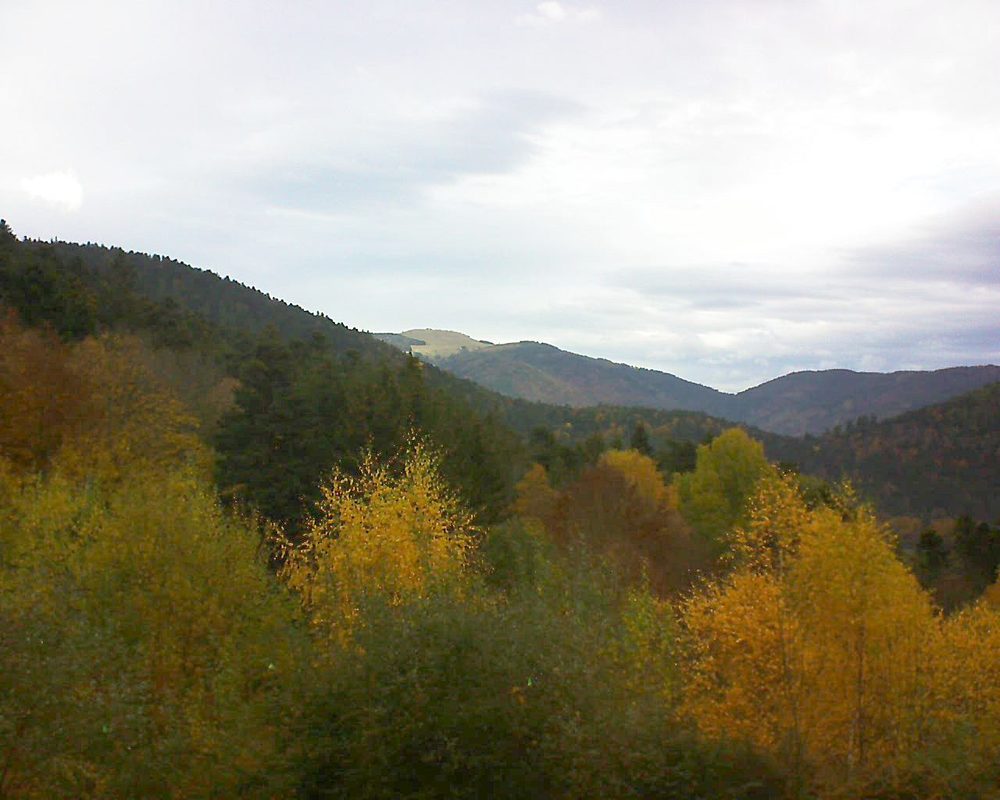 Le petit ballon vu depuis le Domaine Langmatt à Murbach le 10.11.2018 à 10:00 Le petit ballon (Alsace, Vosges) le 10.11.2018 à 10:00