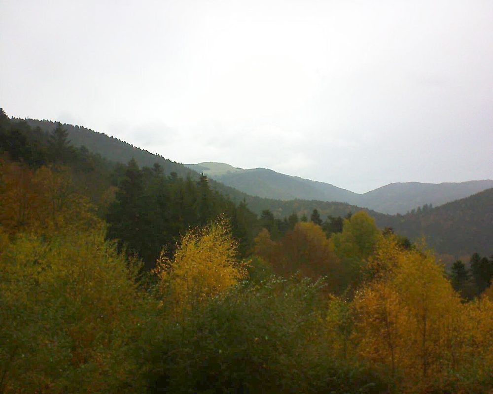 Le petit ballon vu depuis le Domaine Langmatt à Murbach le 10.11.2018 à 13:45 Le petit ballon (Alsace, Vosges) le 10.11.2018 à 13:45