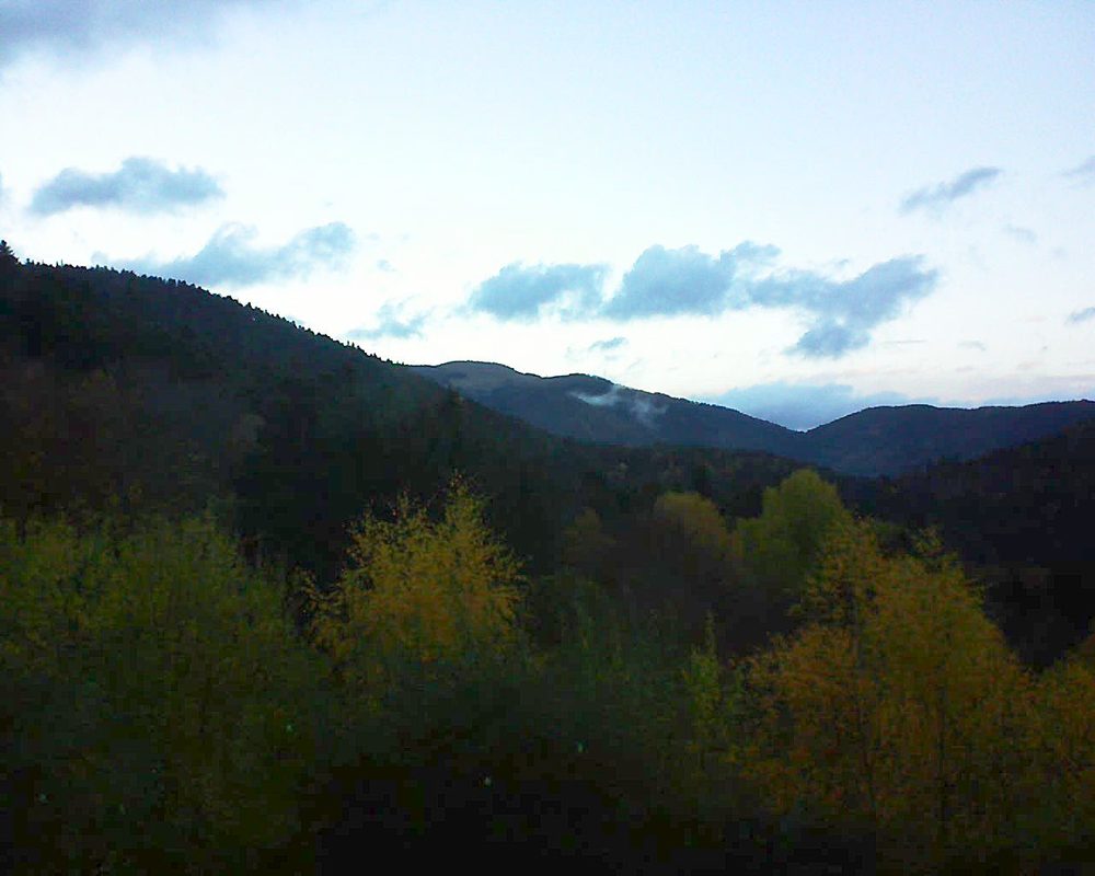 Le petit ballon vu depuis le Domaine Langmatt à Murbach le 11.11.2018 à 07:45 Le petit ballon (Alsace, Vosges) le 11.11.2018 à 07:45