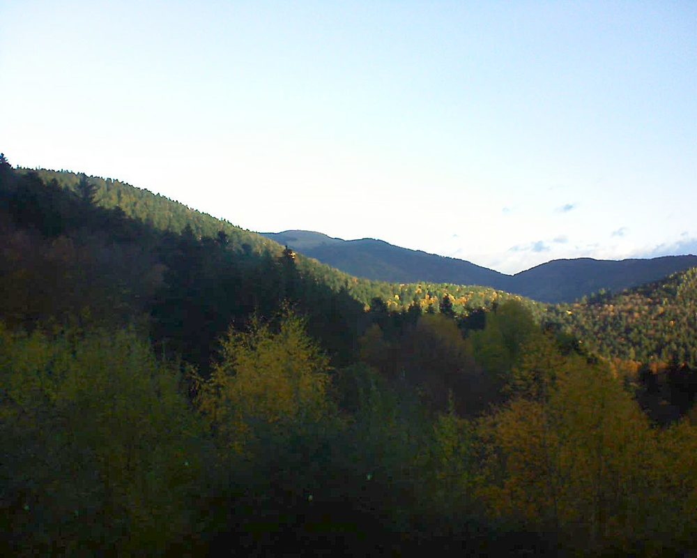 Le petit ballon vu depuis le Domaine Langmatt à Murbach le 11.11.2018 à 08:45 Le petit ballon (Alsace, Vosges) le 11.11.2018 à 08:45