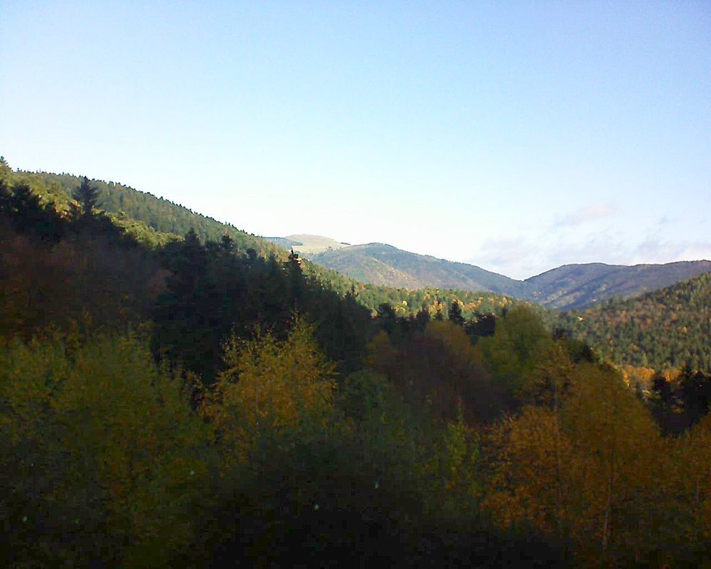 Le petit ballon vu depuis le Domaine Langmatt à Murbach le 11.11.2018 à 09:30 Le petit ballon (Alsace, Vosges) le 11.11.2018 à 09:30