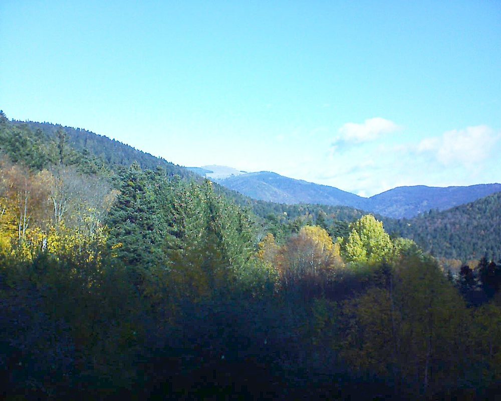 Le petit ballon vu depuis le Domaine Langmatt à Murbach le 11.11.2018 à 10:30 Le petit ballon (Alsace, Vosges) le 11.11.2018 à 10:30