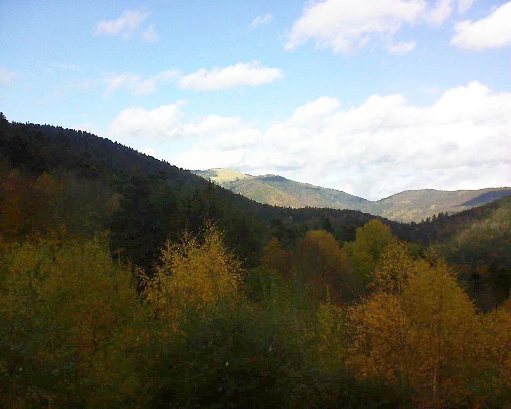 Le petit ballon vu depuis le Domaine Langmatt à Murbach le 11.11.2018 à 13:00 Le petit ballon (Alsace, Vosges) le 11.11.2018 à 13:00