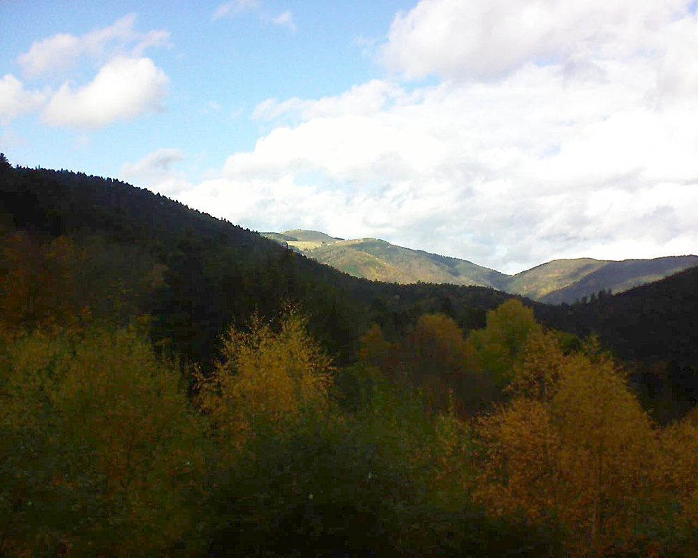 Le petit ballon vu depuis le Domaine Langmatt à Murbach le 11.11.2018 à 13:15 Le petit ballon (Alsace, Vosges) le 11.11.2018 à 13:15