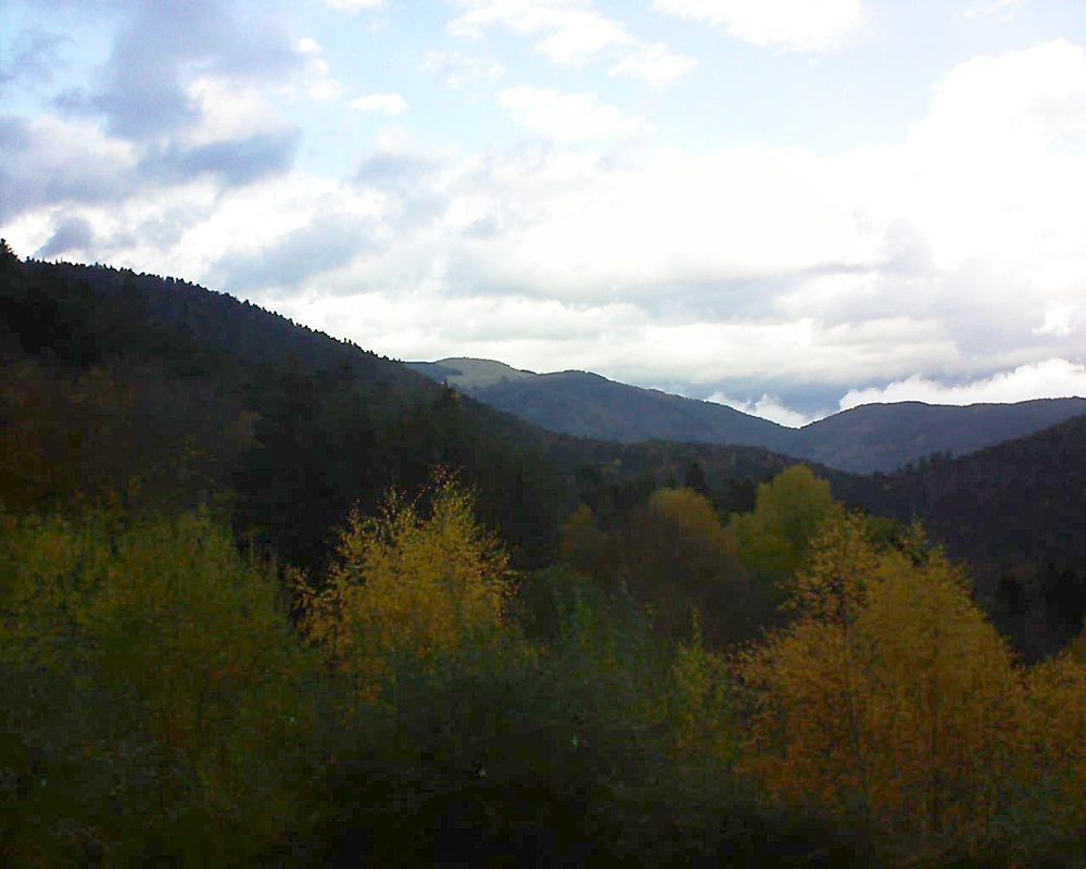 Le petit ballon vu depuis le Domaine Langmatt à Murbach le 11.11.2018 à 15:15 Le petit ballon (Alsace, Vosges) le 11.11.2018 à 15:15