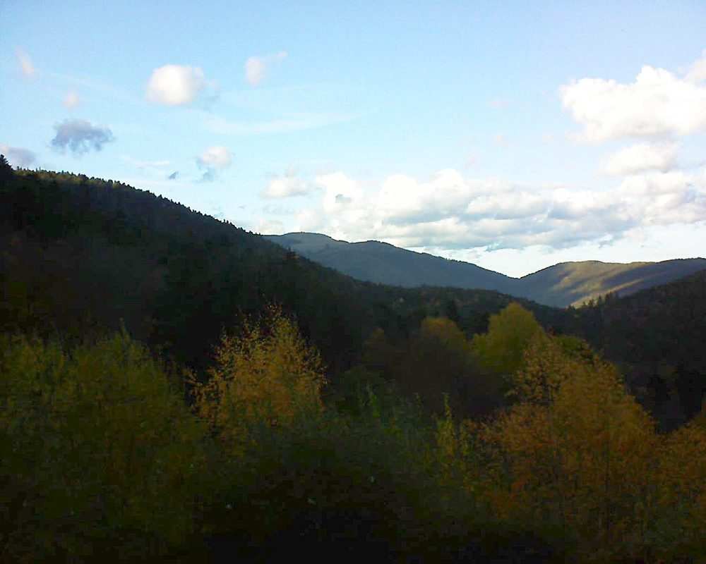 Le petit ballon vu depuis le Domaine Langmatt à Murbach le 12.11.2018 à 15:45 Le petit ballon (Alsace, Vosges) le 12.11.2018 à 15:45
