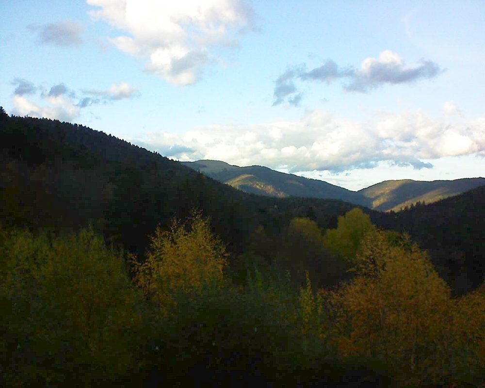 Le petit ballon vu depuis le Domaine Langmatt à Murbach le 12.11.2018 à 16:00 Le petit ballon (Alsace, Vosges) le 12.11.2018 à 16:00