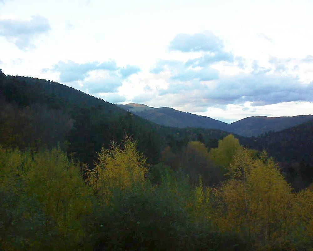 Le petit ballon vu depuis le Domaine Langmatt à Murbach le 12.11.2018 à 16:45 Le petit ballon (Alsace, Vosges) le 12.11.2018 à 16:45