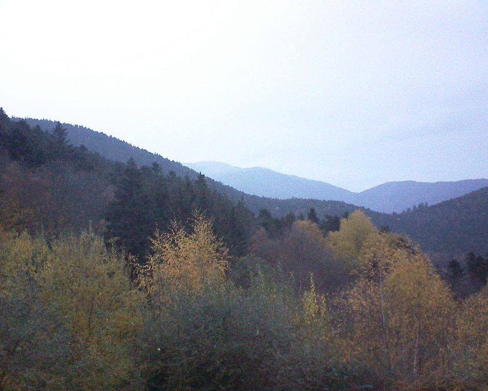 Le petit ballon vu depuis le Domaine Langmatt à Murbach le 13.11.2018 à 07:45 Le petit ballon (Alsace, Vosges) le 13.11.2018 à 07:45