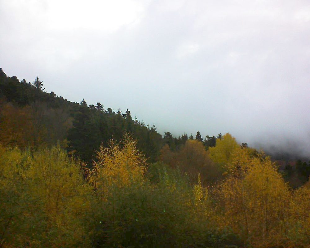 Le petit ballon vu depuis le Domaine Langmatt à Murbach le 13.11.2018 à 11:00 Le petit ballon (Alsace, Vosges) le 13.11.2018 à 11:00