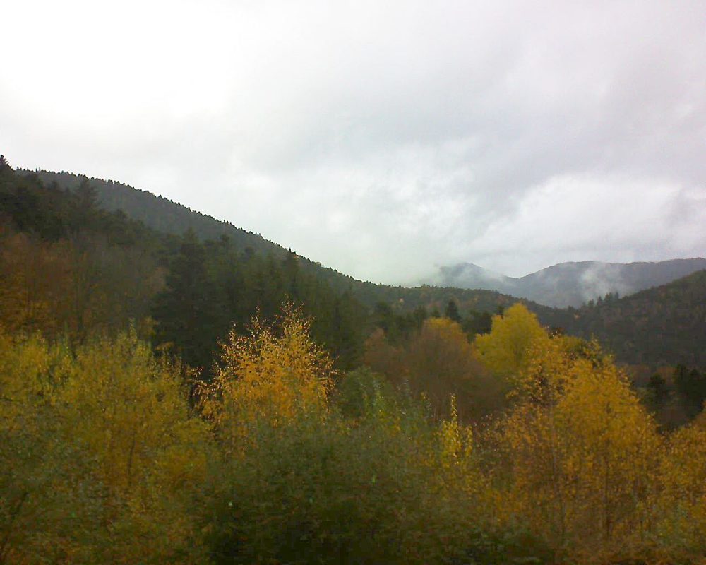 Le petit ballon vu depuis le Domaine Langmatt à Murbach le 13.11.2018 à 13:45 Le petit ballon (Alsace, Vosges) le 13.11.2018 à 13:45