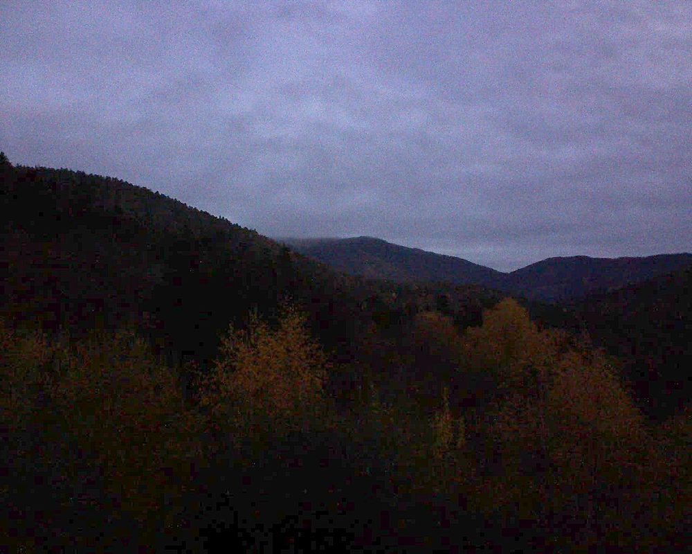 Le petit ballon vu depuis le Domaine Langmatt à Murbach le 14.11.2018 à 07:15 Le petit ballon (Alsace, Vosges) le 14.11.2018 à 07:15