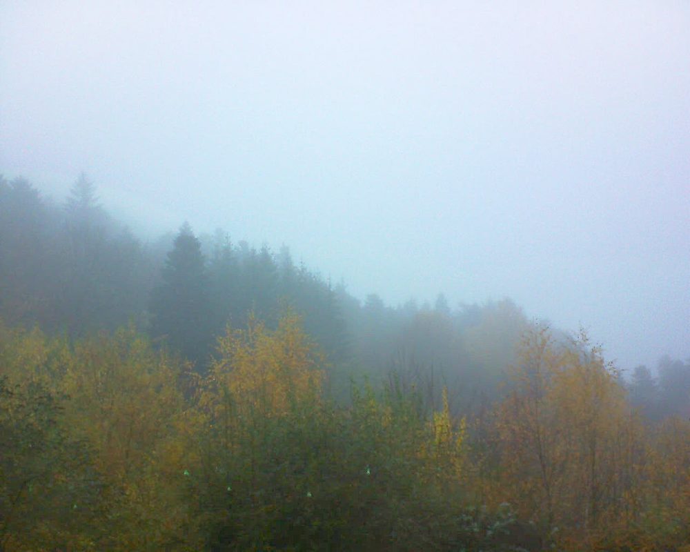 Le petit ballon vu depuis le Domaine Langmatt à Murbach le 16.11.2018 à 08:15 Le petit ballon (Alsace, Vosges) le 16.11.2018 à 08:15