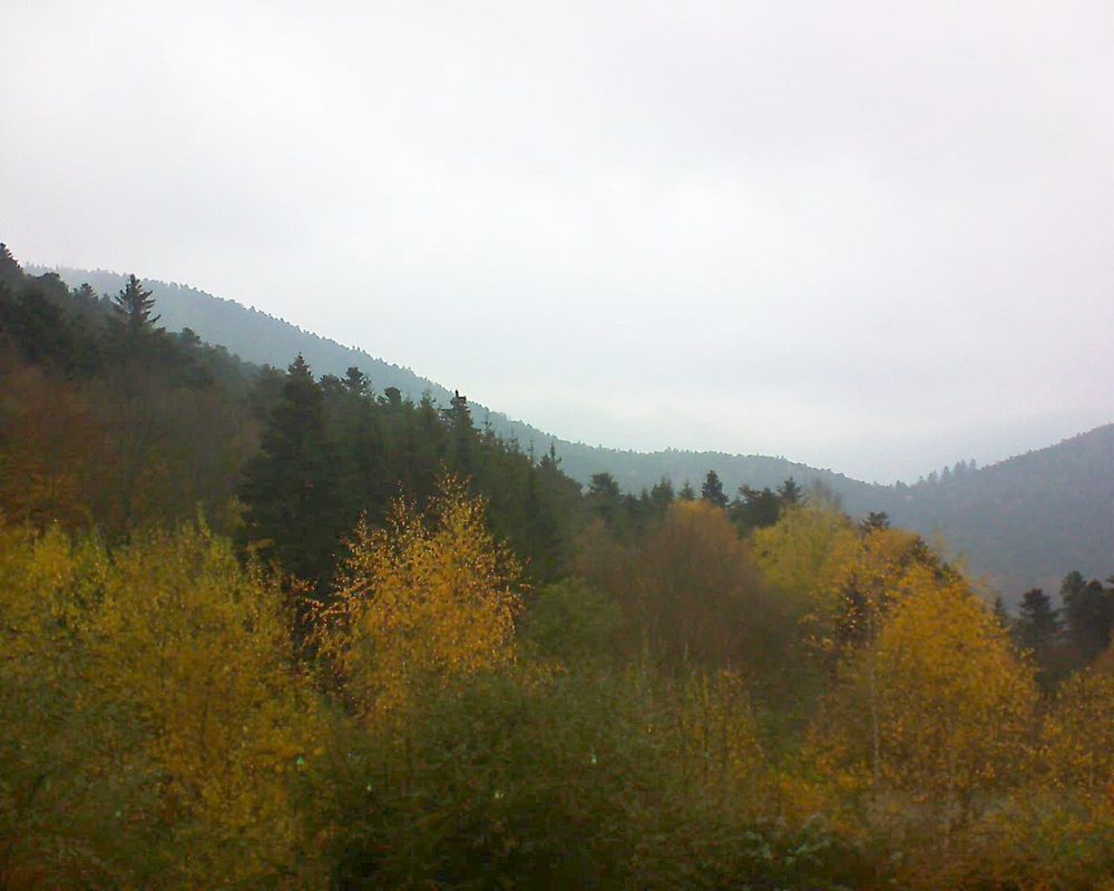 Le petit ballon vu depuis le Domaine Langmatt à Murbach le 17.11.2018 à 11:00 Le petit ballon (Alsace, Vosges) le 17.11.2018 à 11:00