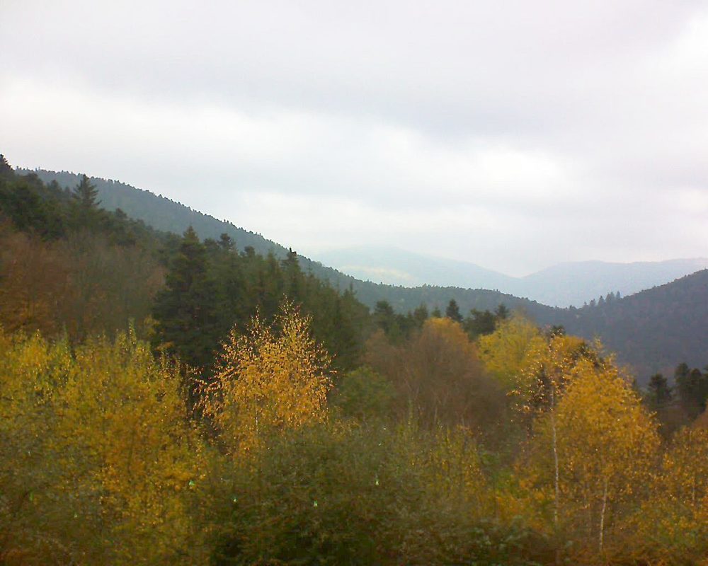 Le petit ballon vu depuis le Domaine Langmatt à Murbach le 17.11.2018 à 13:00 Le petit ballon (Alsace, Vosges) le 17.11.2018 à 13:00