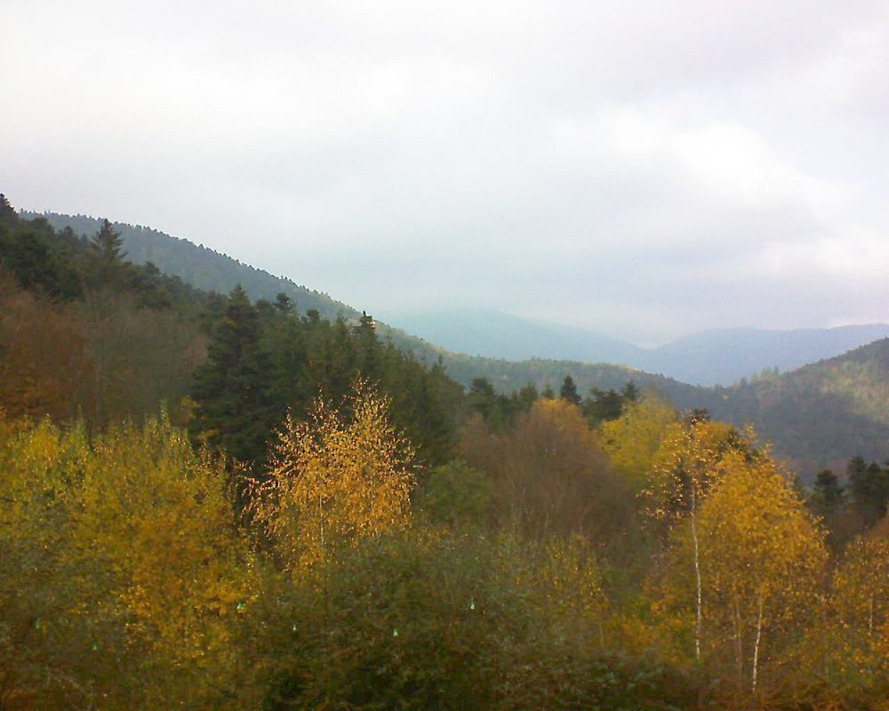 Le petit ballon vu depuis le Domaine Langmatt à Murbach le 17.11.2018 à 13:30 Le petit ballon (Alsace, Vosges) le 17.11.2018 à 13:30
