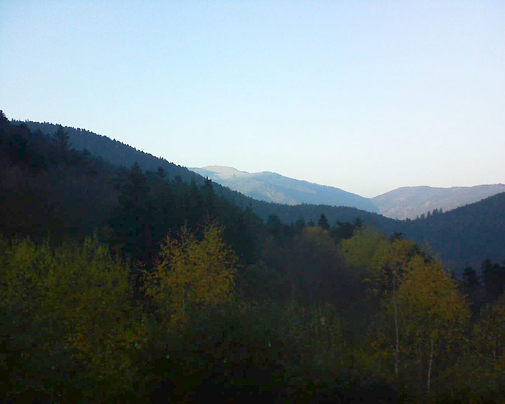Le petit ballon vu depuis le Domaine Langmatt à Murbach le 17.11.2018 à 15:45 Le petit ballon (Alsace, Vosges) le 17.11.2018 à 15:45