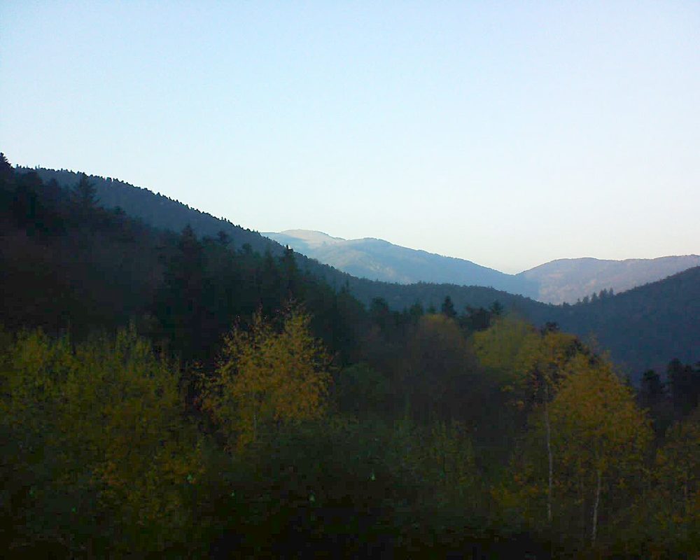 Le petit ballon vu depuis le Domaine Langmatt à Murbach le 17.11.2018 à 16:00 Le petit ballon (Alsace, Vosges) le 17.11.2018 à 16:00