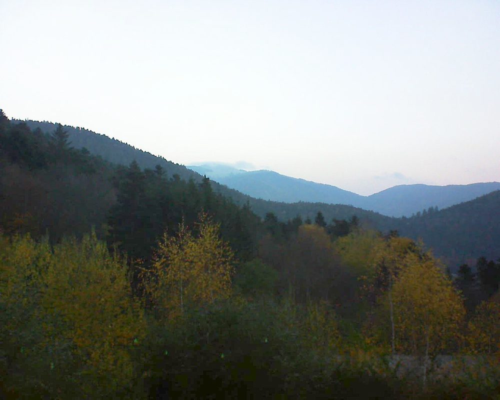 Le petit ballon vu depuis le Domaine Langmatt à Murbach le 18.11.2018 à 07:45 Le petit ballon (Alsace, Vosges) le 18.11.2018 à 07:45