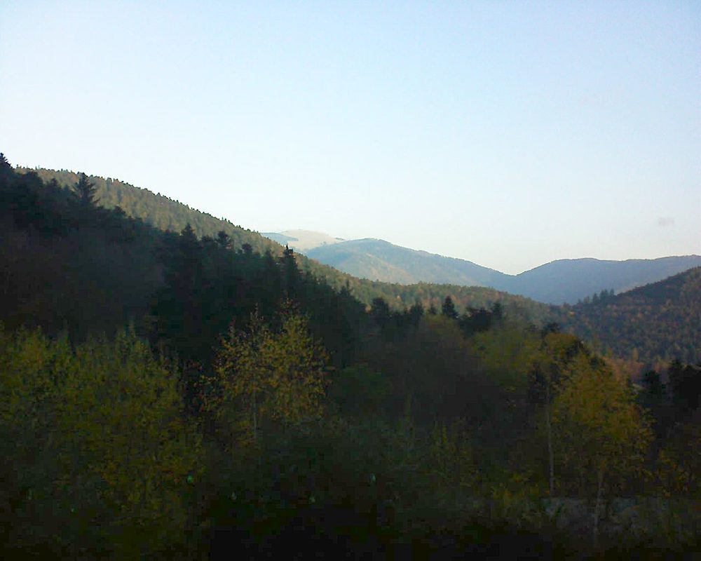 Le petit ballon vu depuis le Domaine Langmatt à Murbach le 18.11.2018 à 08:30 Le petit ballon (Alsace, Vosges) le 18.11.2018 à 08:30