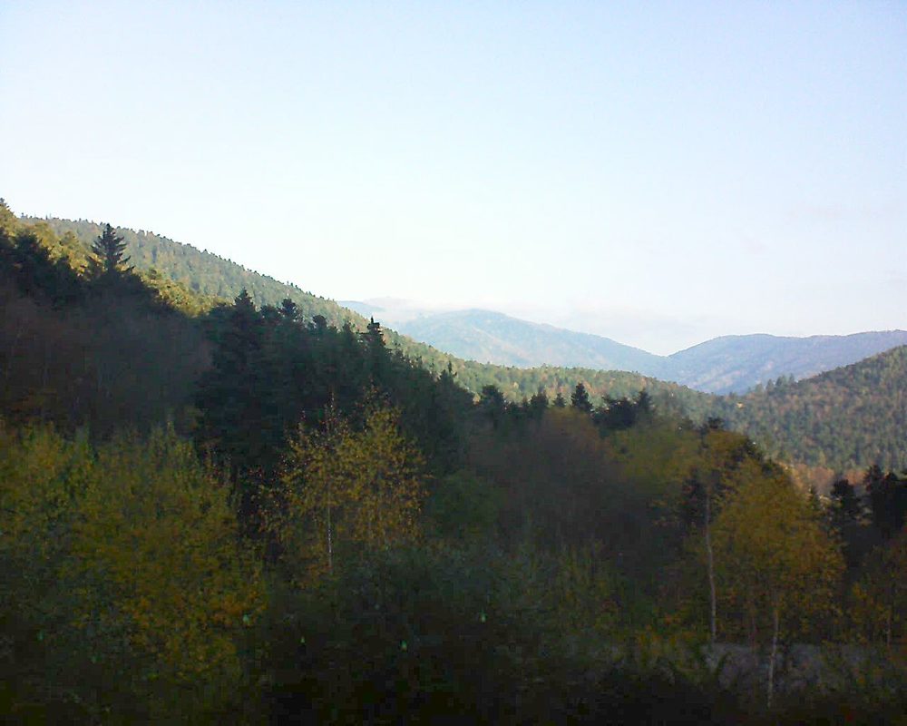 Le petit ballon vu depuis le Domaine Langmatt à Murbach le 18.11.2018 à 09:45 Le petit ballon (Alsace, Vosges) le 18.11.2018 à 09:45