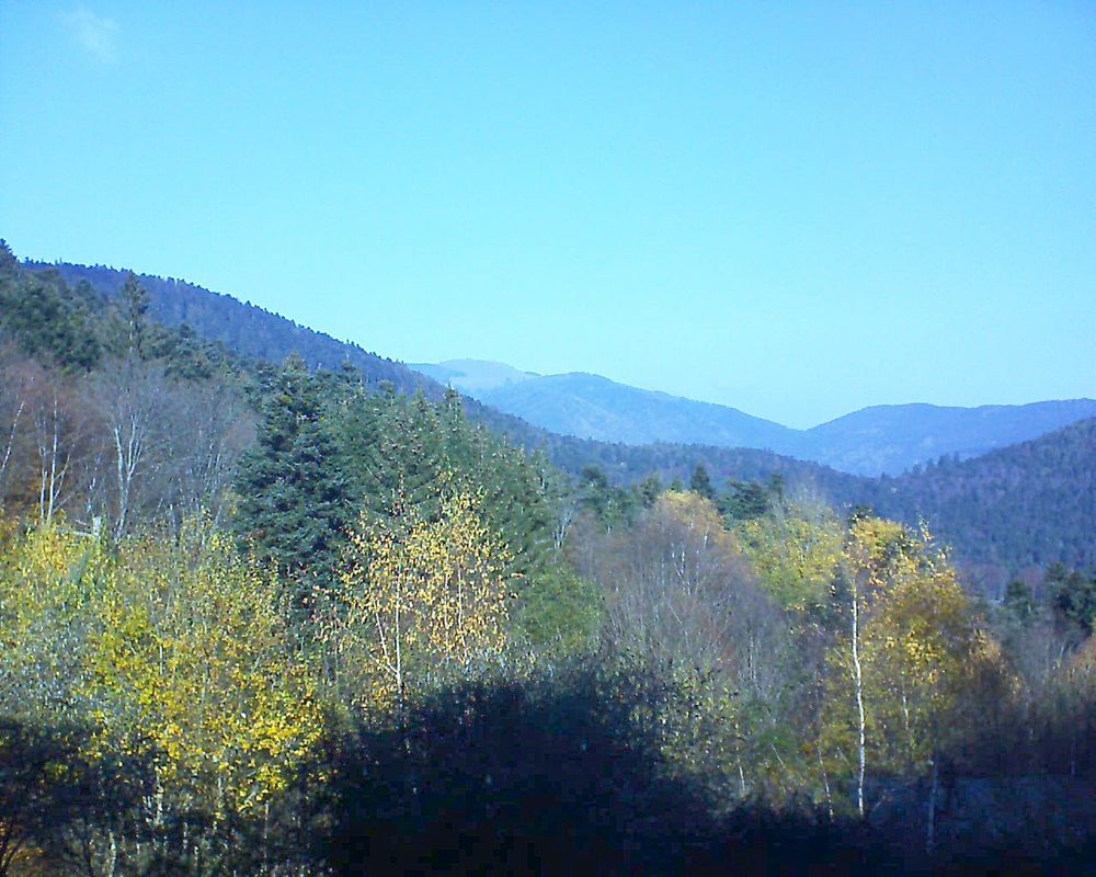 Le petit ballon vu depuis le Domaine Langmatt à Murbach le 18.11.2018 à 11:45 Le petit ballon (Alsace, Vosges) le 18.11.2018 à 11:45