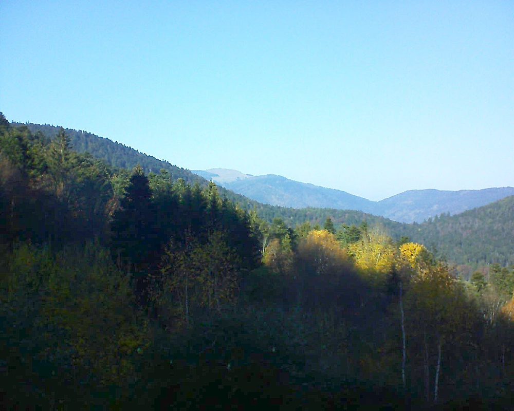 Le petit ballon vu depuis le Domaine Langmatt à Murbach le 18.11.2018 à 13:45 Le petit ballon (Alsace, Vosges) le 18.11.2018 à 13:45