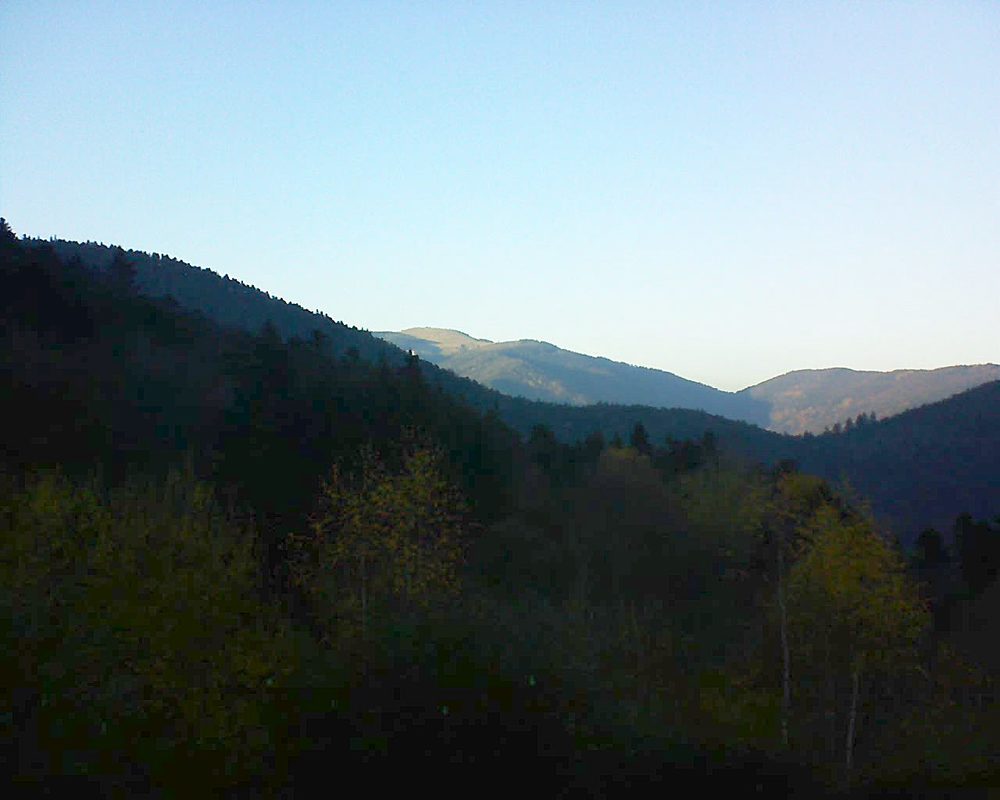 Le petit ballon vu depuis le Domaine Langmatt à Murbach le 18.11.2018 à 16:00 Le petit ballon (Alsace, Vosges) le 18.11.2018 à 16:00