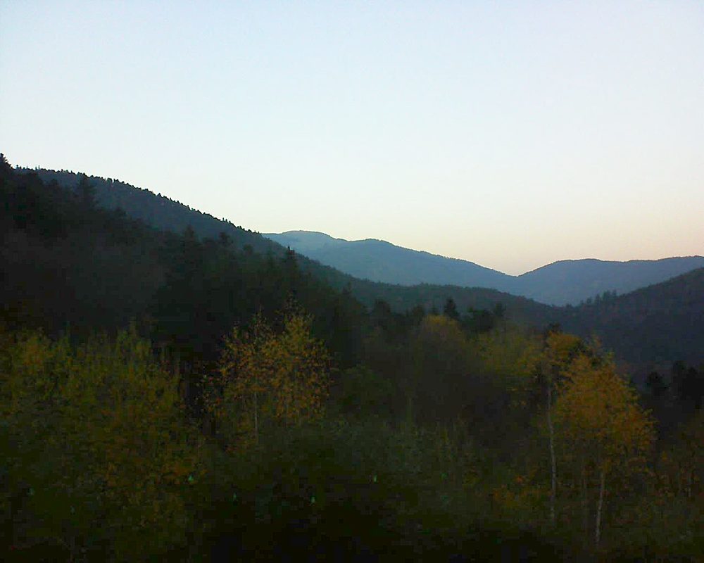 Le petit ballon vu depuis le Domaine Langmatt à Murbach le 18.11.2018 à 16:45 Le petit ballon (Alsace, Vosges) le 18.11.2018 à 16:45