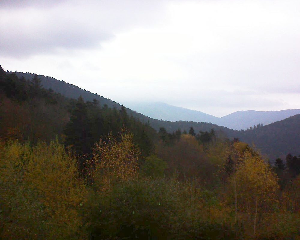 Le petit ballon vu depuis le Domaine Langmatt à Murbach le 19.11.2018 à 09:45 Le petit ballon (Alsace, Vosges) le 19.11.2018 à 09:45