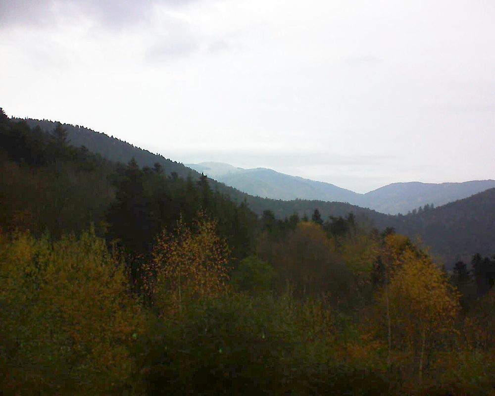 Le petit ballon vu depuis le Domaine Langmatt à Murbach le 19.11.2018 à 10:45 Le petit ballon (Alsace, Vosges) le 19.11.2018 à 10:45