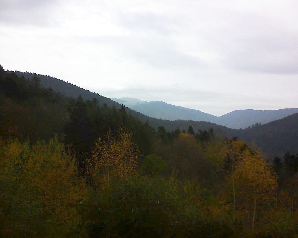 Le petit ballon vu depuis le Domaine Langmatt à Murbach le 19.11.2018 à 11:00 Le petit ballon (Alsace, Vosges) le 19.11.2018 à 11:00