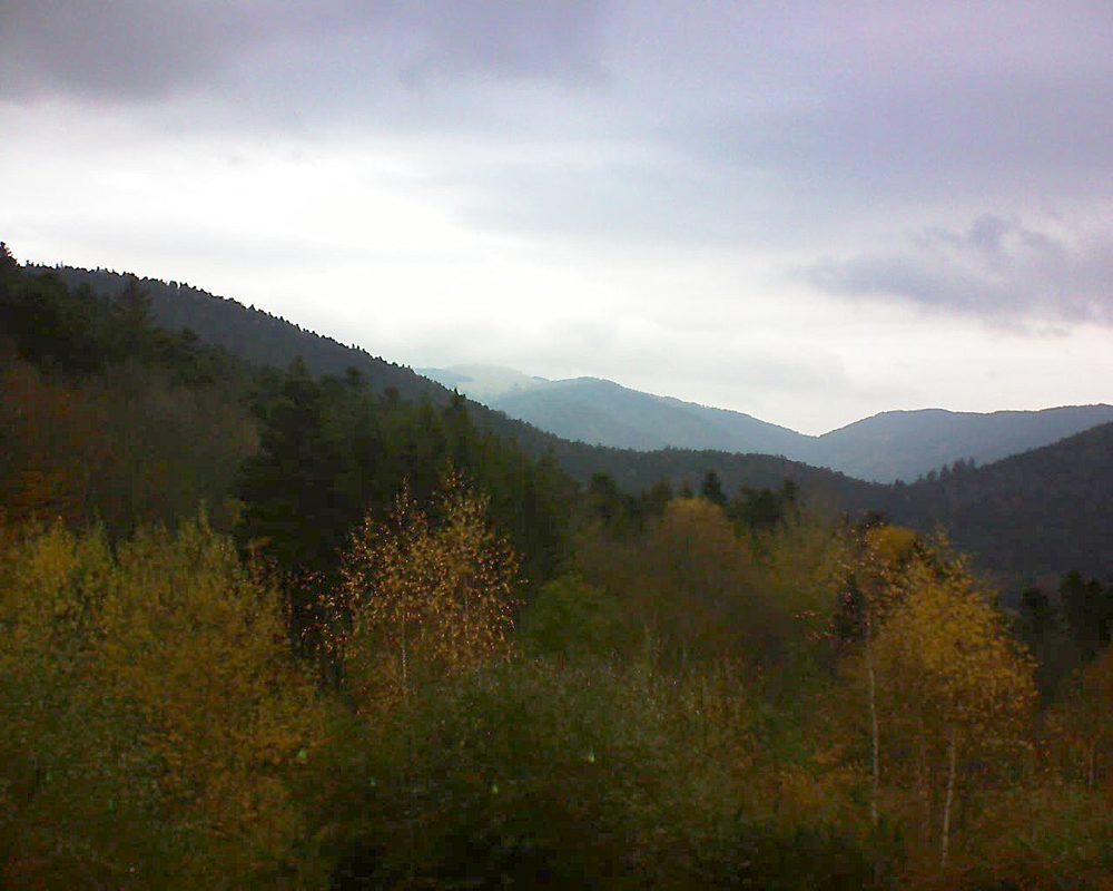 Le petit ballon vu depuis le Domaine Langmatt à Murbach le 19.11.2018 à 12:45 Le petit ballon (Alsace, Vosges) le 19.11.2018 à 12:45