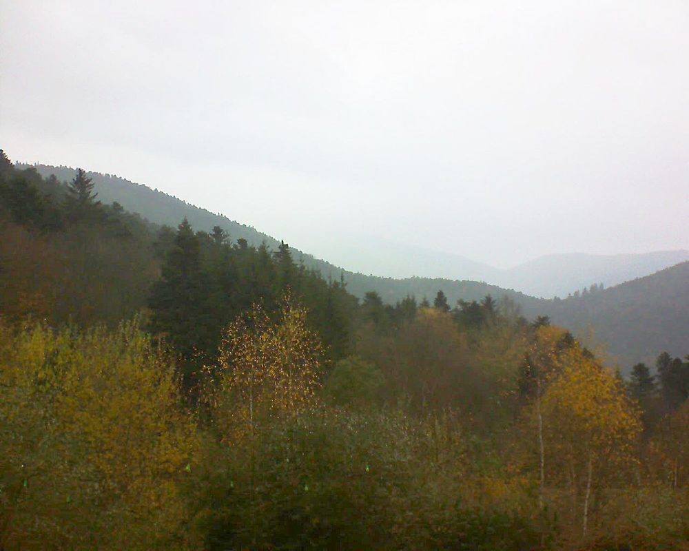 Le petit ballon vu depuis le Domaine Langmatt à Murbach le 19.11.2018 à 13:45 Le petit ballon (Alsace, Vosges) le 19.11.2018 à 13:45